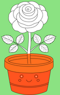 Roses Coloring Book
