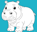Wild Animals Coloring Book