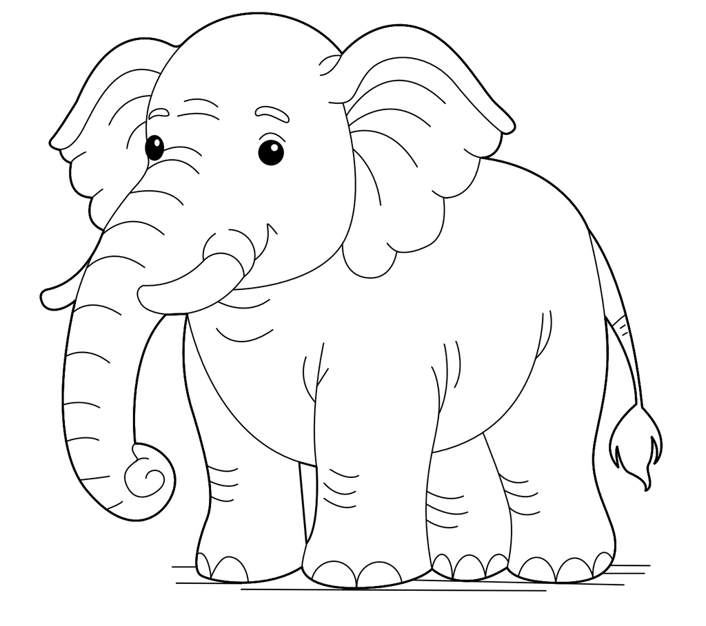 Wild Animals Coloring Book