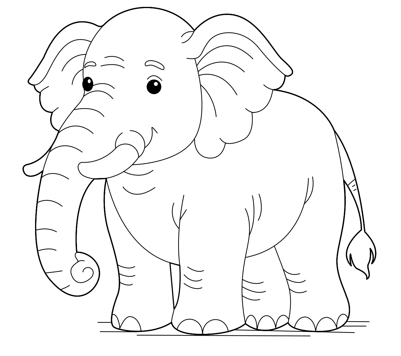 Wild Animals Coloring Book
